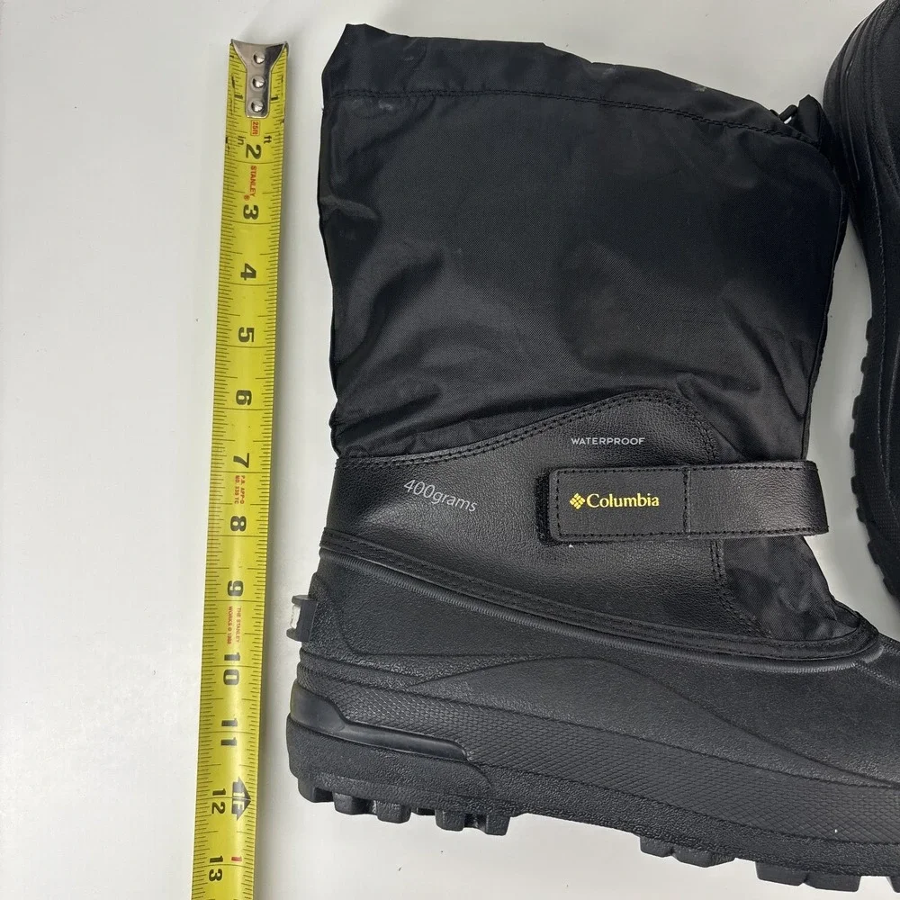 Columbia Powderbug Forty Youth US 7 Black Waterproof Winter Snow Boots Insulated